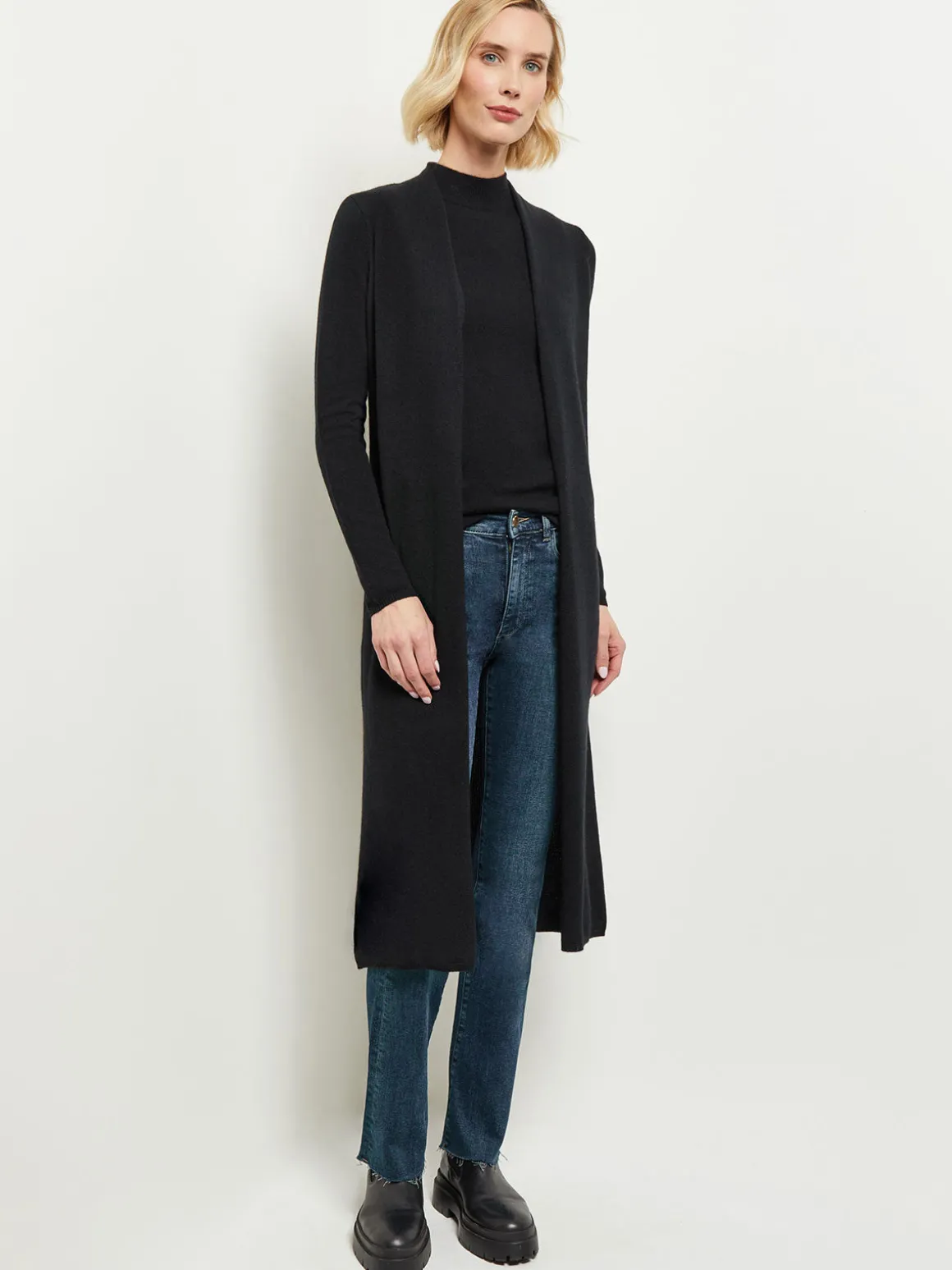 Cashmere Maxi Duster Cardigan