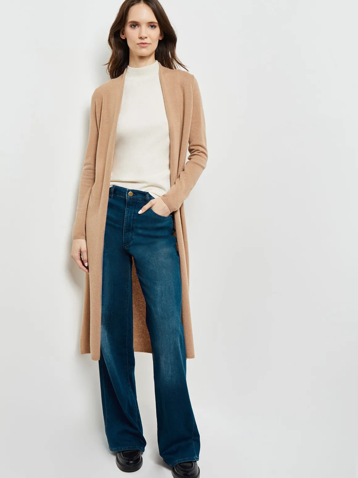 Cashmere Maxi Duster Cardigan