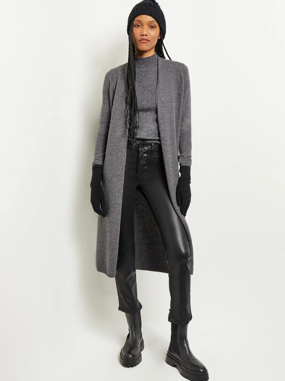 Cashmere Maxi Duster Cardigan