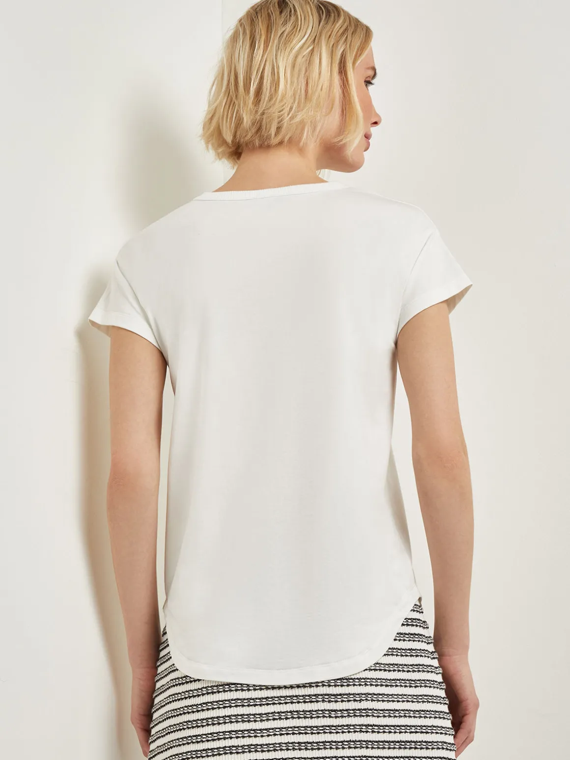 Classic Short Sleeve Jersey Knit Top