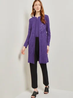 Heritage Fit Jewel Neck Jacquard Knit Jacket
