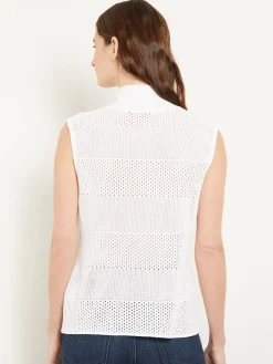 Mock Neck Soft Knit Tank Top