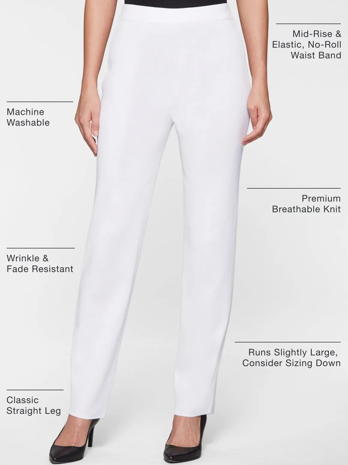Straight Leg Knit Pant